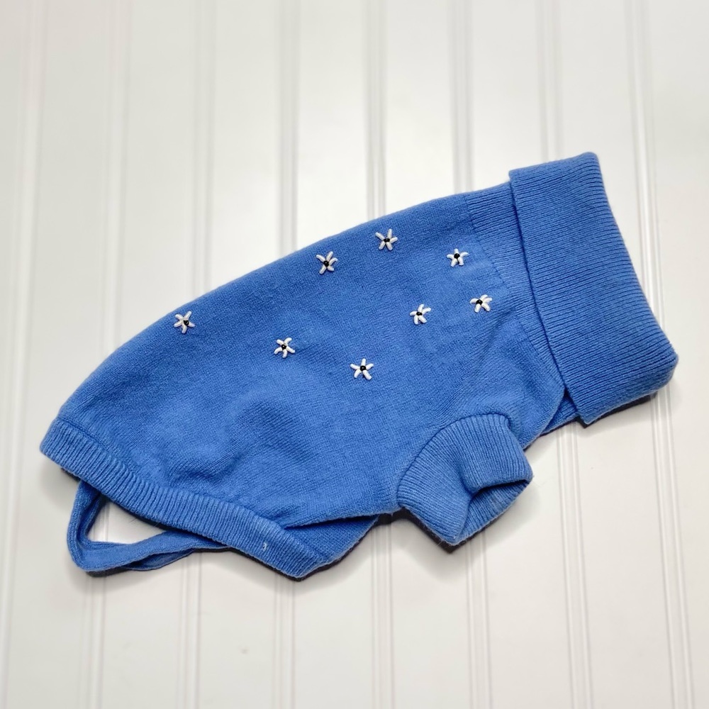 •Dickens Closet•floral small dog sweater